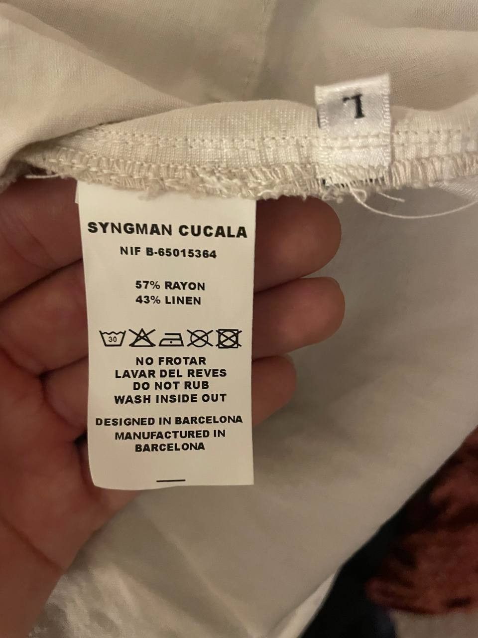 SYNGMAN CUCALA SYNGMAN CUCALA White Designer Shirt Size US L / EU 52-54 / 3 - 4 Thumbnail