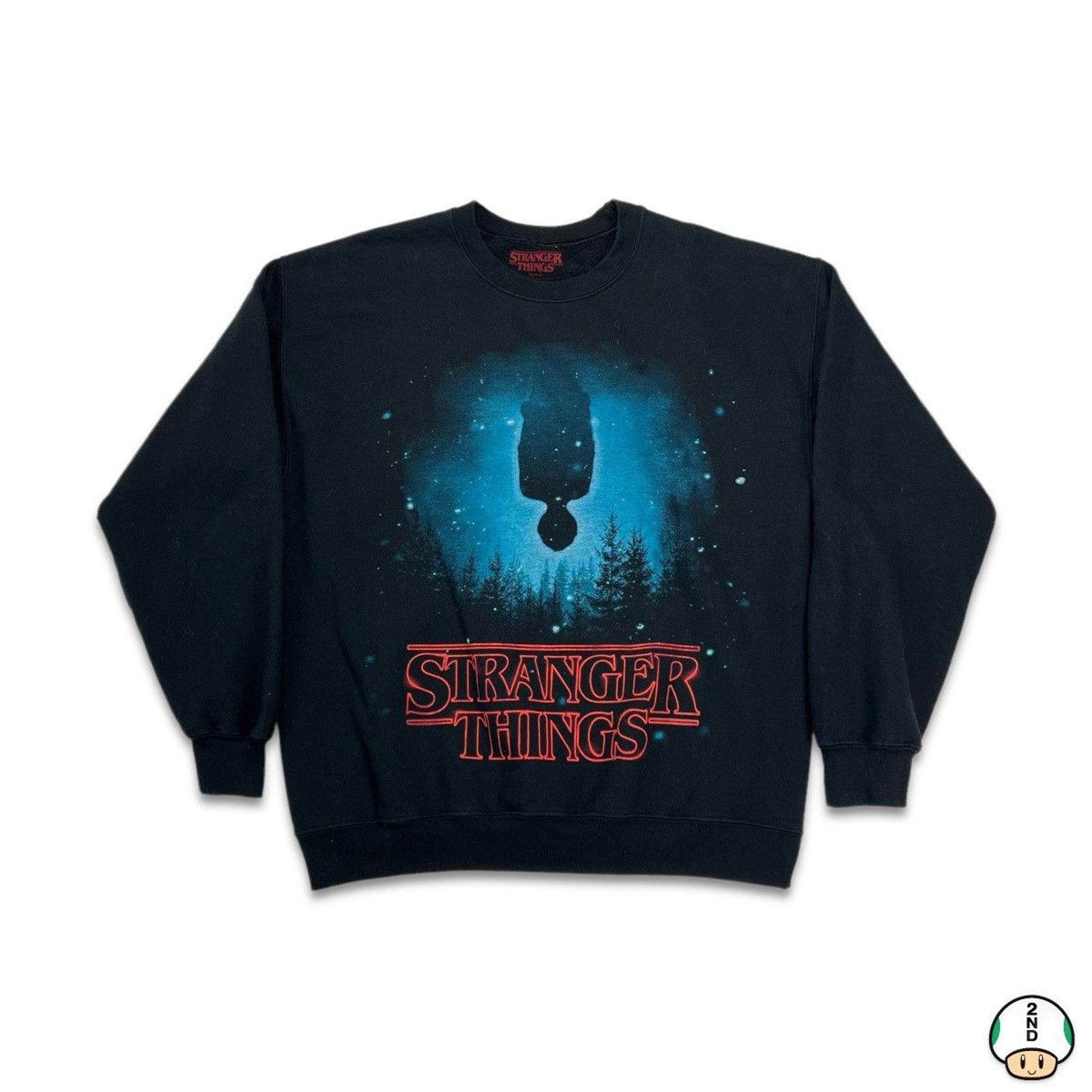 Vintage Stranger Things Upside Down Sweatshirt Netflix TV Pullover Size US L / EU 52-54 / 3 - 1 Thumbnail
