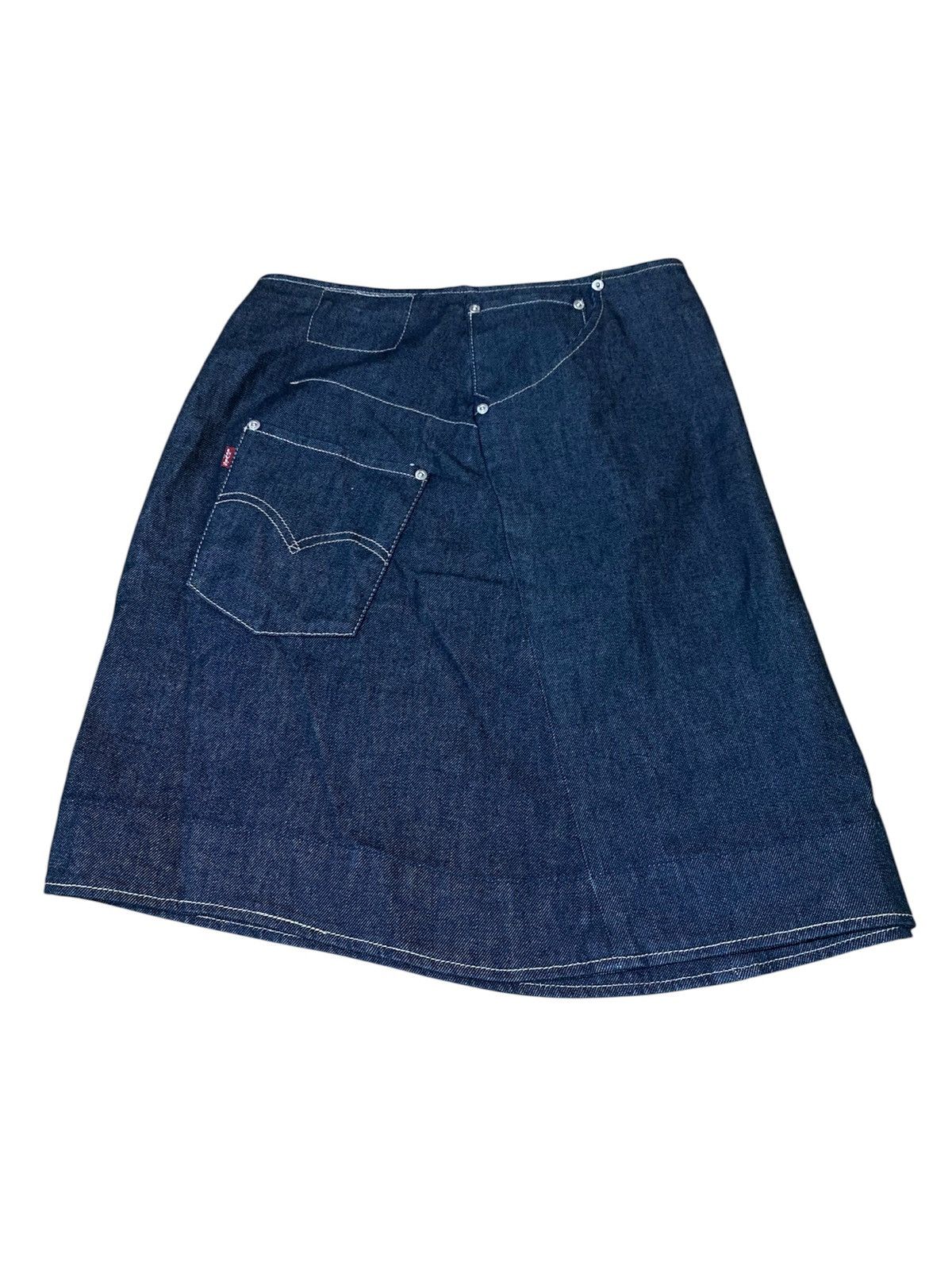 Levi's Levi’s Engineered Blue Denim Midi Skirt Size 32" / US 10 / IT 46 - 3 Thumbnail
