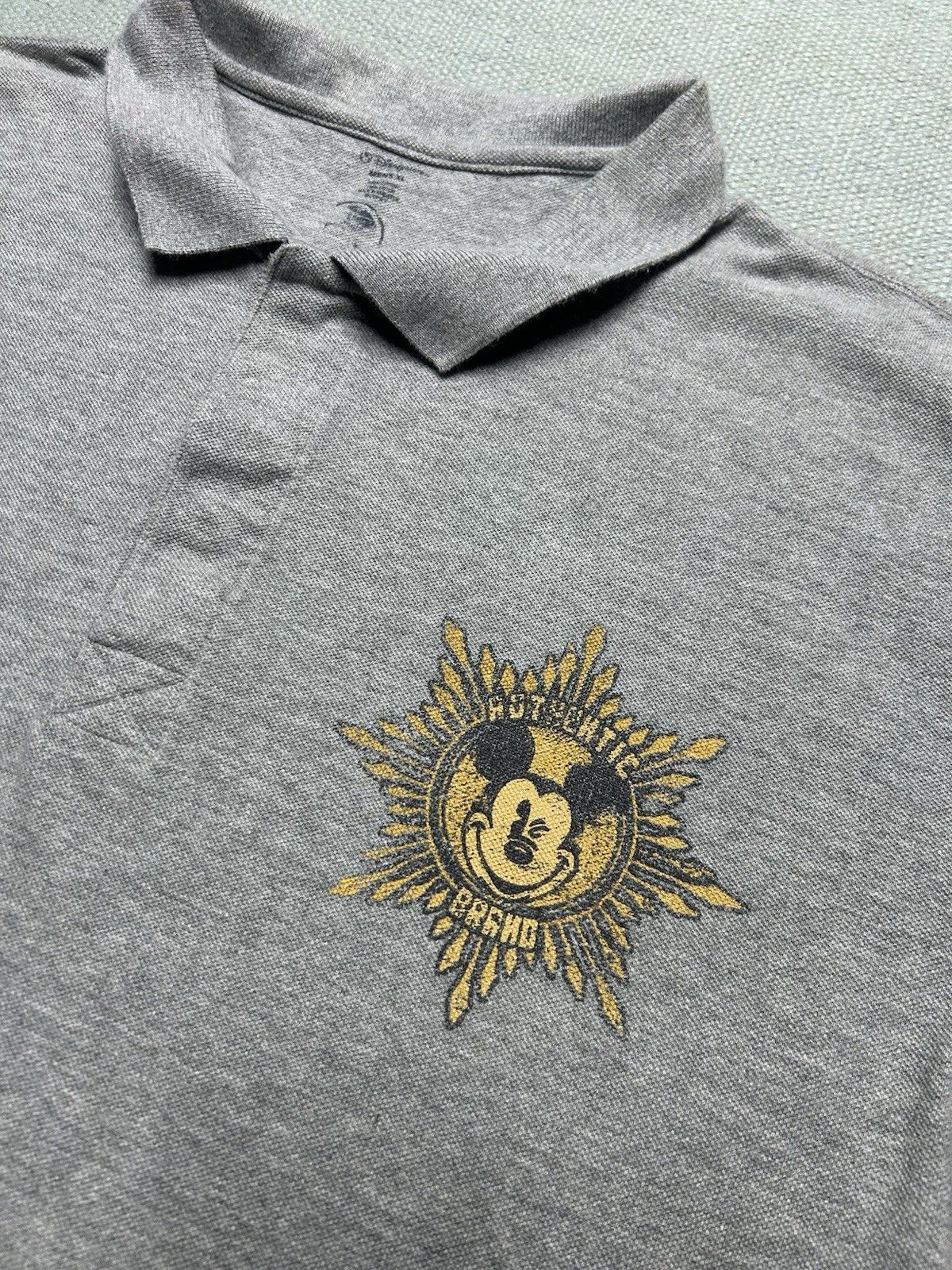 Vintage Mickey Mouse polo shirt Disney 3D graphic cotton soft XL Size US XL / EU 56 / 4 - 5 Thumbnail