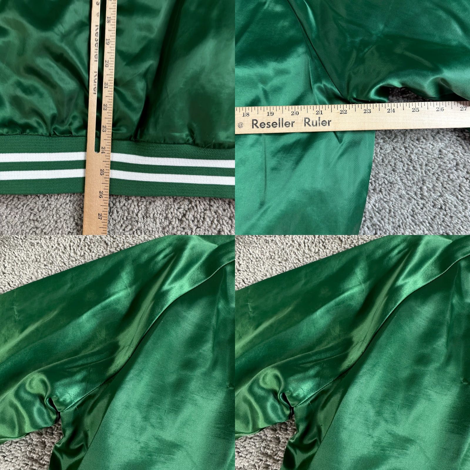 Vintage VINTAGE Nasco JACKET Bomber Shirt Mens M Green Satin Logo Pocket Memorial 90s Size US M / EU 48-50 / 2 - 8 Thumbnail