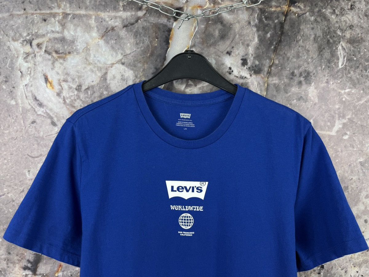 Levi's Men’s Levi’s Worldwide T-Shirt Blue Streetwear Size Large Size US L / EU 52-54 / 3 - 2 Thumbnail