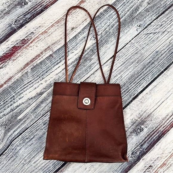 Wilsons Leather Vintage Wilson’s Leather Brown Leather Shoulder Bag Size ONE SIZE - 3 Thumbnail