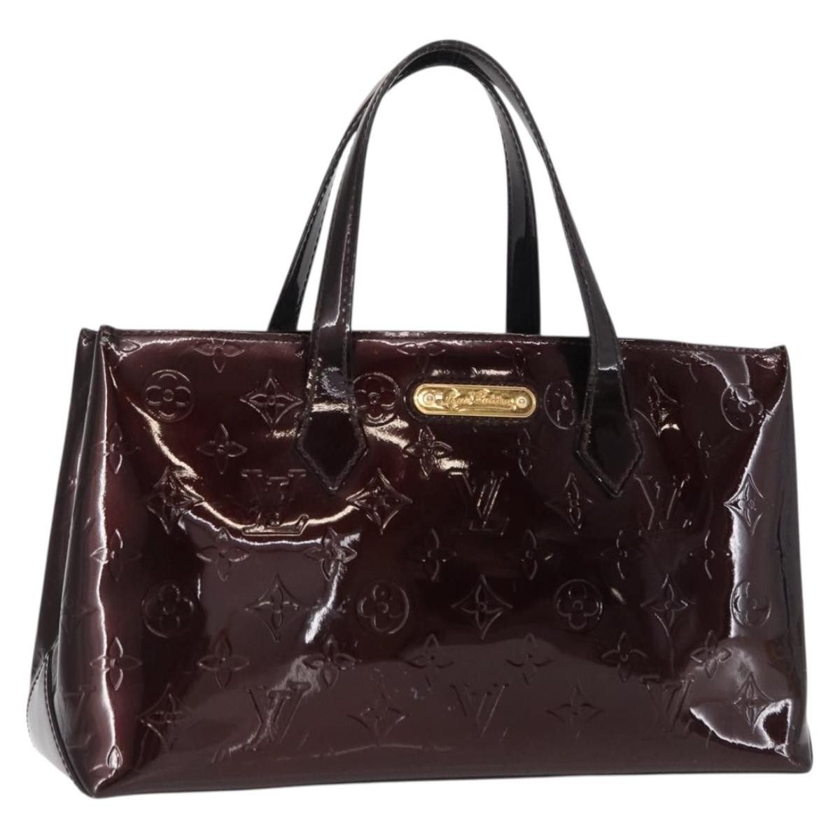 Louis Vuitton Wilshire Handbag Monogram Vernis
