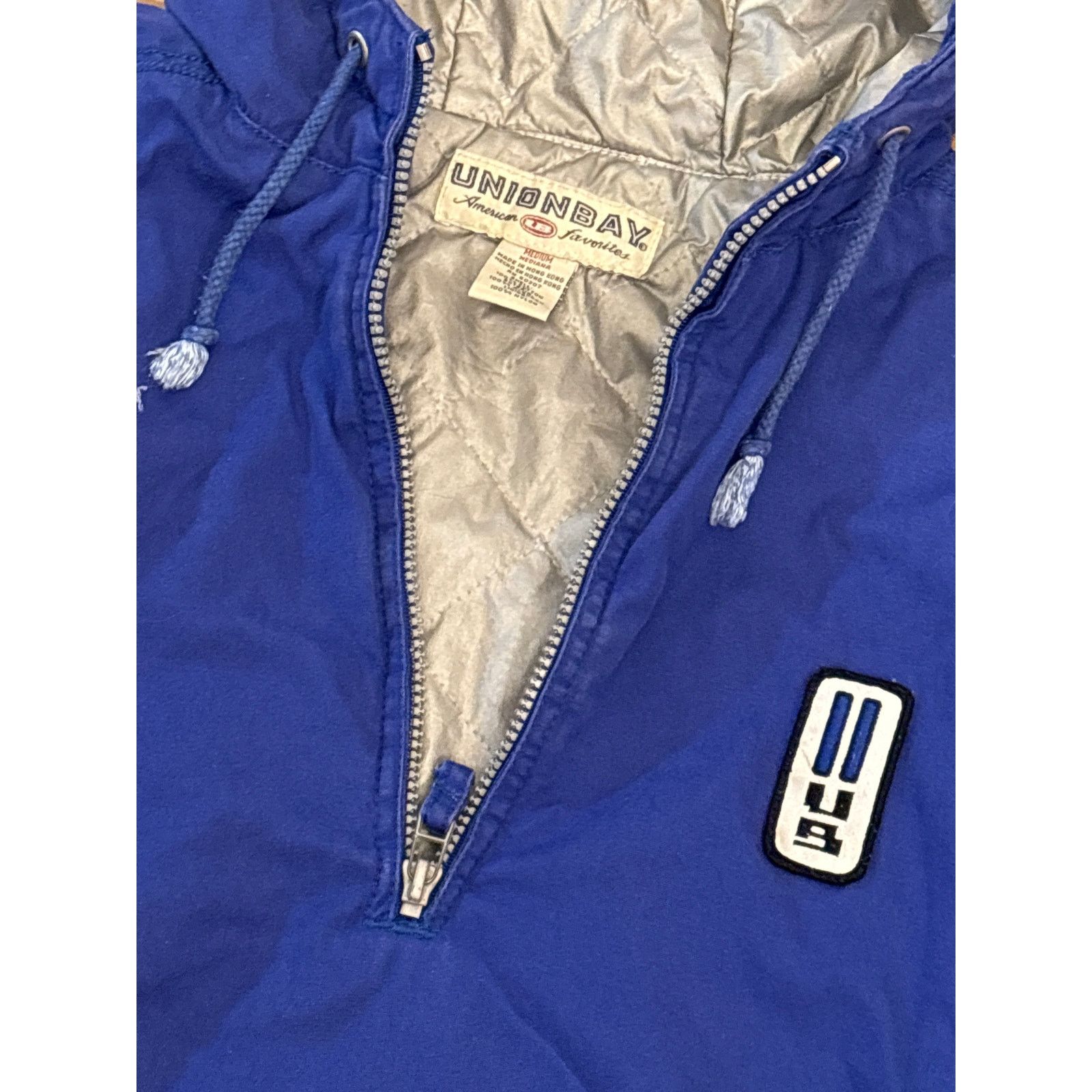 UNIONBAY Vintage Y2K Union Bay UB X-code 1/2 zip puffer rubber logo M Size US M / EU 48-50 / 2 - 4 Thumbnail
