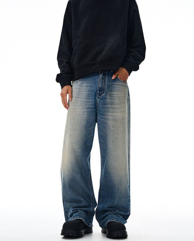 Vintage American retro baggy wide-leg jeans for men Size US 32 / EU 48 - 1 Thumbnail