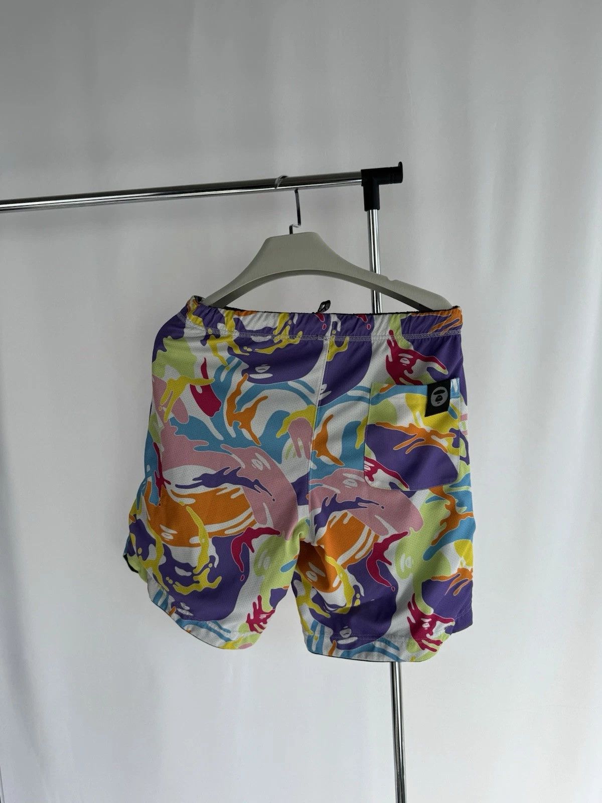 Aape AAPE by A Bathing Ape Shorts – Bright Abstract Camo – Men’s Size US 28 / EU 44 - 7 Thumbnail