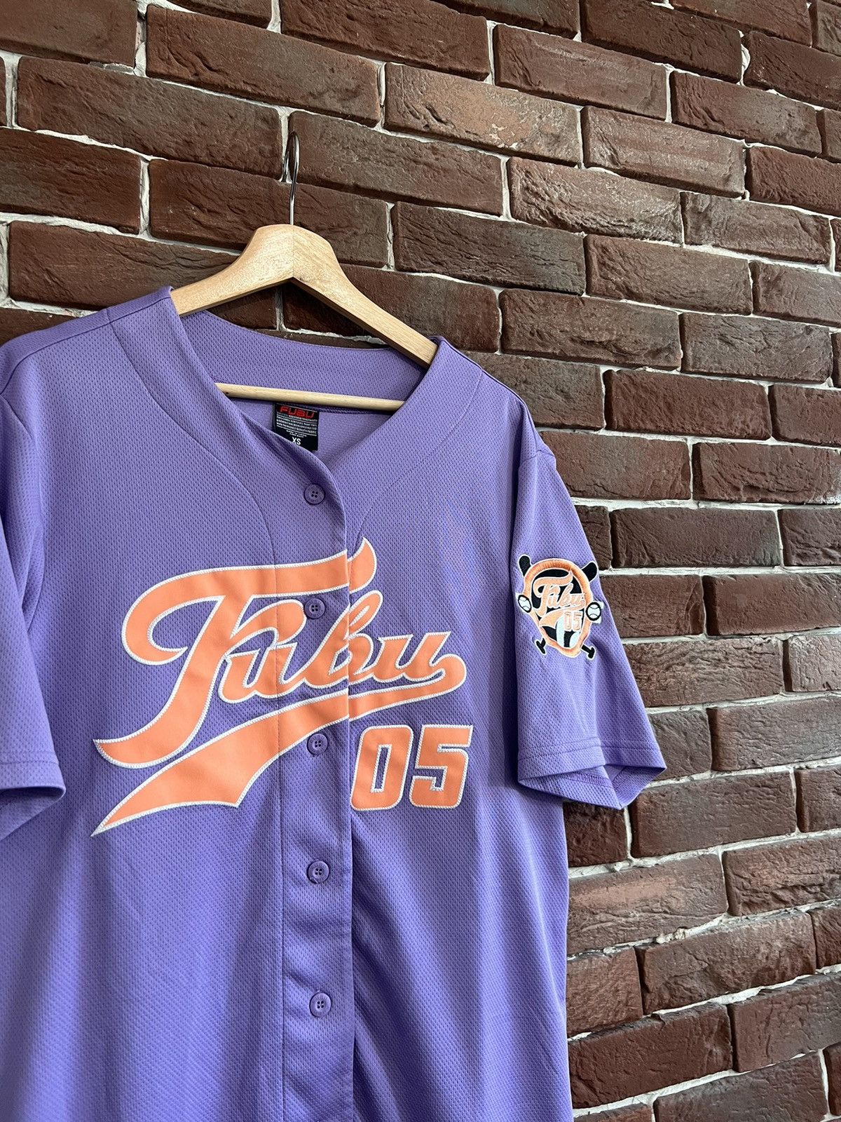 Fubu Vintage Fubu Baseball Jersey Button Ups T-Shirt Lavender XS Size US XS / EU 42 / 0 - 3 Thumbnail