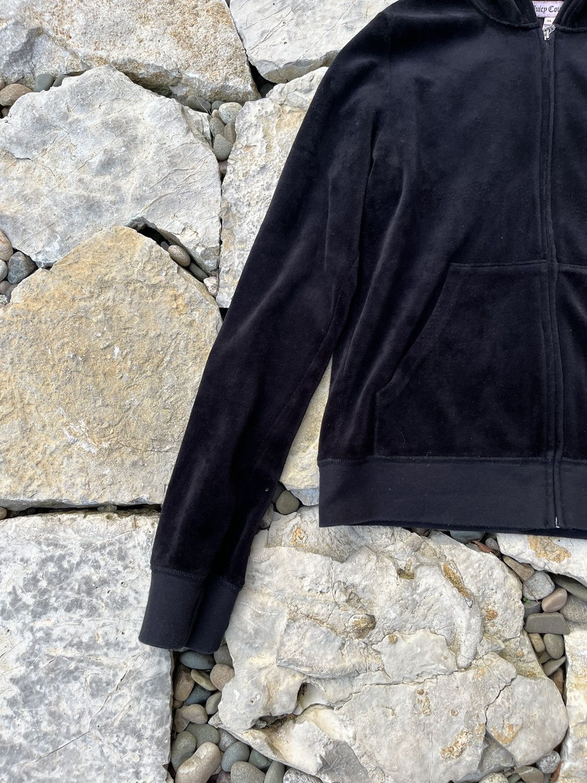 Juicy Couture × Vintage Vintage Juicy Couture y2k velvet choose couture zip hoodie Size XL / US 12-14 / IT 48-50 - 6 Thumbnail