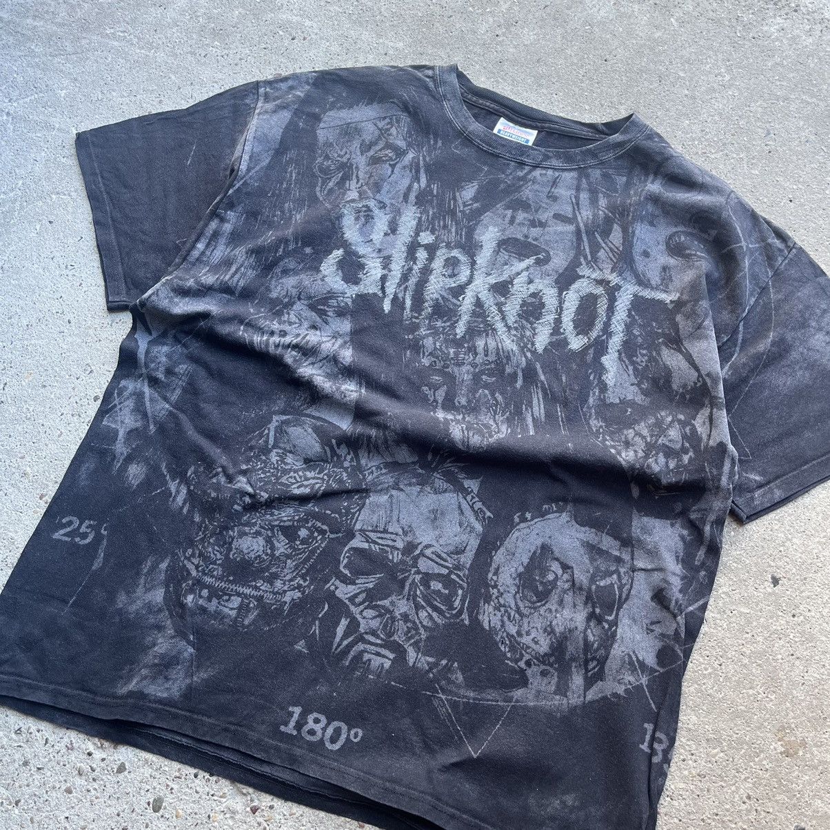 Affliction × Slipknot × Vintage Vintage 00’s Slipknot Metal full OverPrint Band tee hanes Size US XL / EU 56 / 4 - 4 Thumbnail
