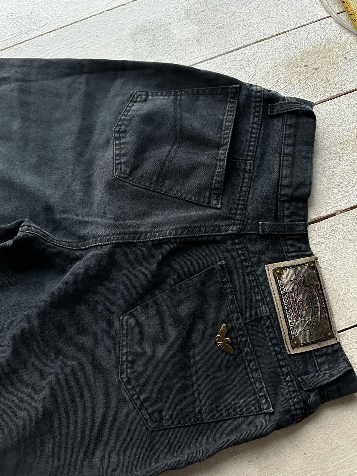 Armani 🚨Y2K WOMEN ARMANI JEANS WITH LOGO AVANT GARDE DENIM PANTS Size 29" - 6 Thumbnail
