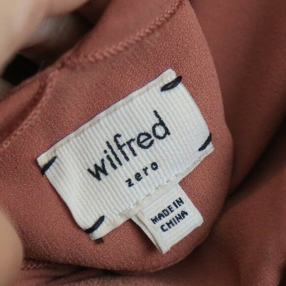 Aritzia Aritzia Wilfred Leila Mini Crepe Pleated Dress Peach Salmon Size XS / US 0-2 / IT 36-38 - 5 Thumbnail