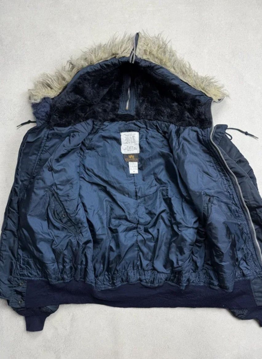 Alpha Industries Vintage Alpha Industries Fur N-2B Bomber Jacket Size US L / EU 52-54 / 3 - 8 Thumbnail