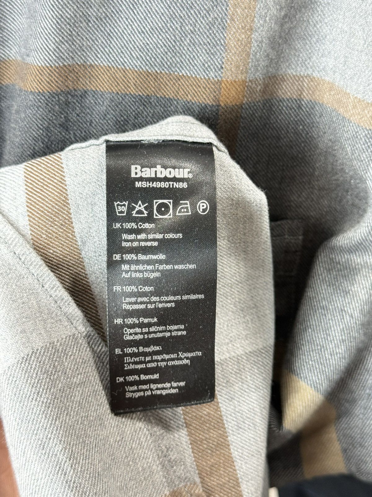 Barbour Vintage Barbour Checkered Plaid Shirt Size US M / EU 48-50 / 2 - 6 Thumbnail