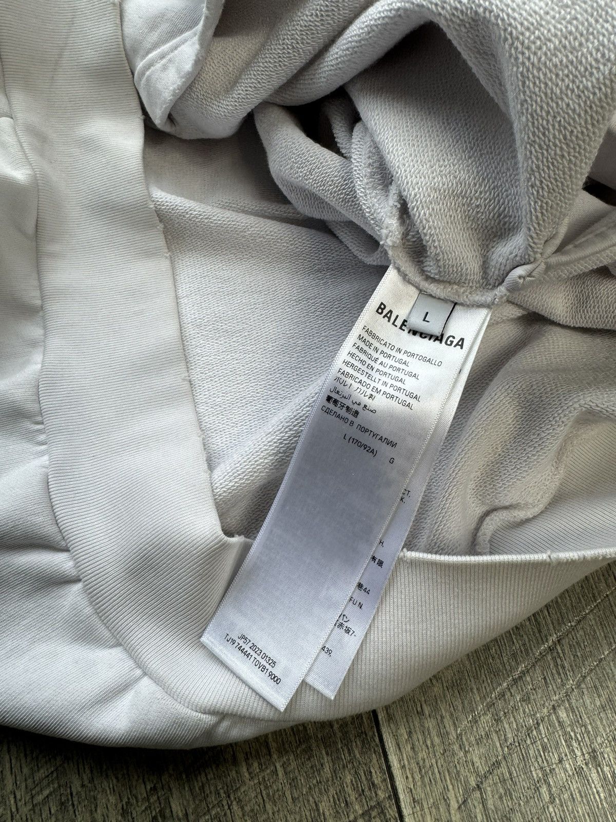 Balenciaga Balenciaga White Tape Hoodie Large Size US L / EU 52-54 / 3 - 6 Thumbnail