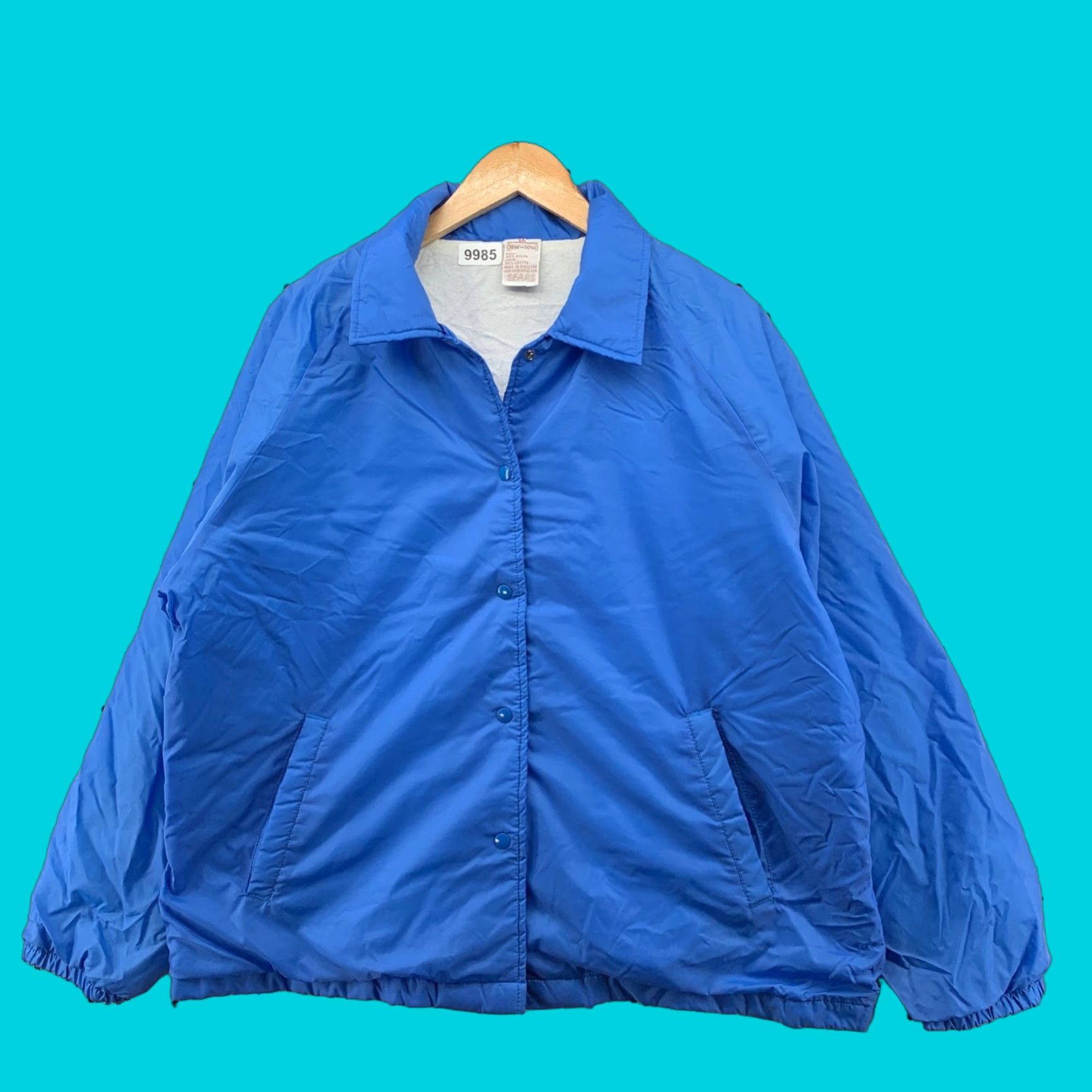 Sears VINTAGE Sears 90s Snap Jacket Plus Size 1X Blue Women Long Sleeve Nylon Size XL / US 12-14 / IT 48-50 - 1 Thumbnail