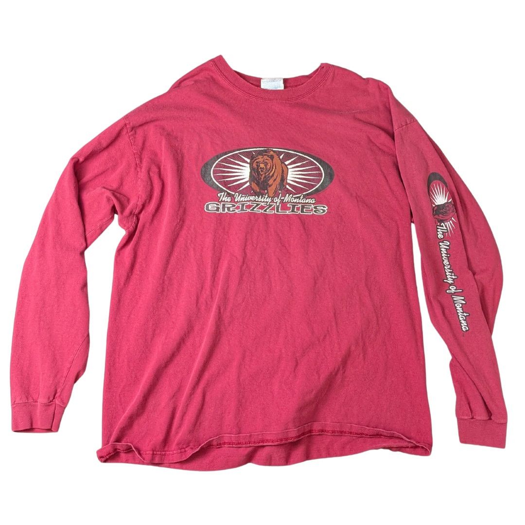 Hanes Vintage Hanes UofM Grizzlies Long-Sleeve Graphic Tee | XL Size US XL / EU 56 / 4 - 1 Thumbnail
