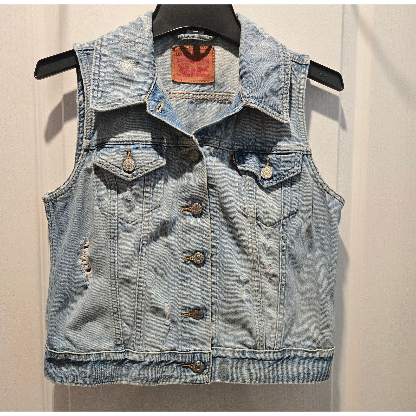 Levi's Levi's XX distressed denim vest sz M Size M / US 6-8 / IT 42-44 - 1 Thumbnail