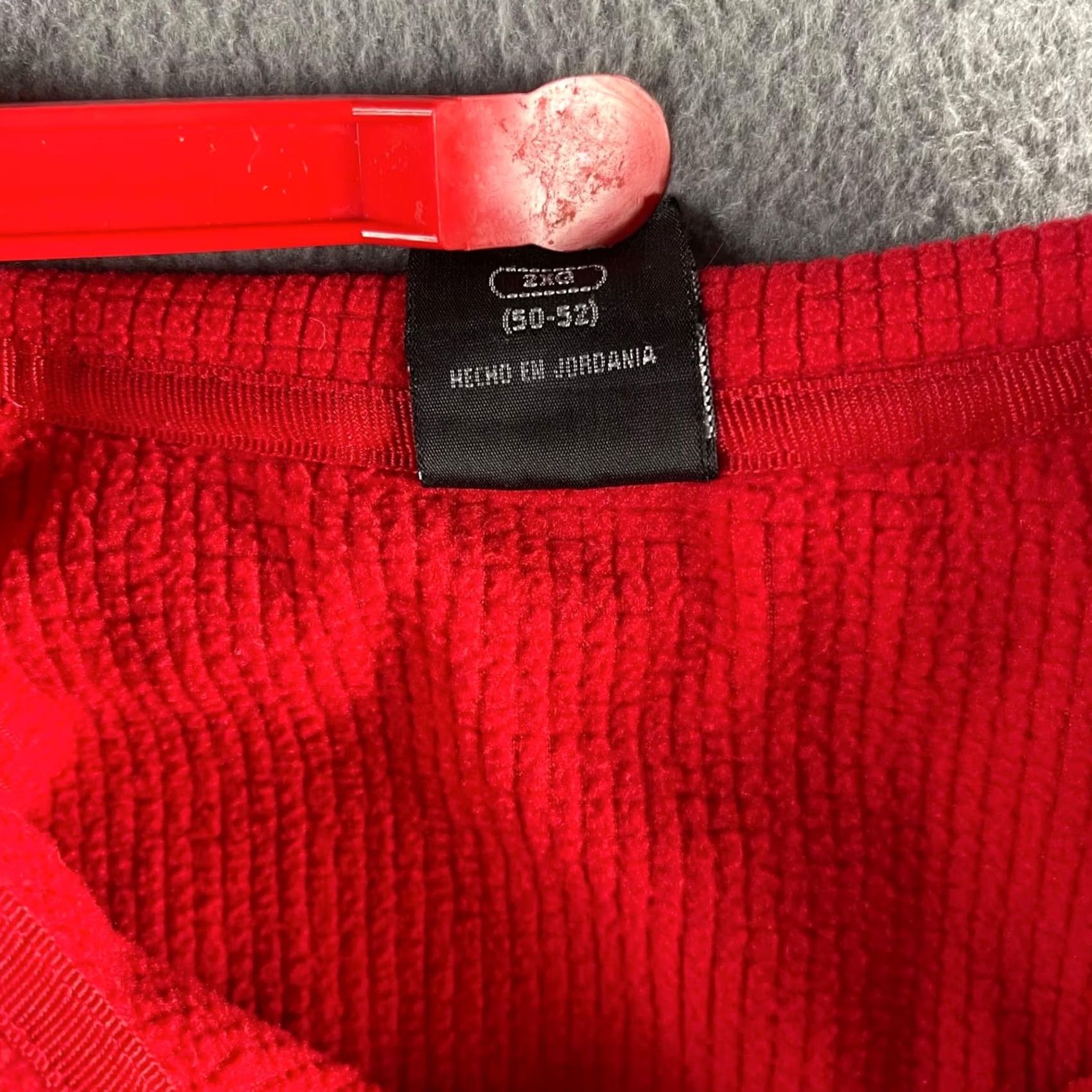 Starter Starter Sweatshirt Mens 2XL Red Thermal Quarter Zip Pullover Logo Knit Jordan Size US XXL / EU 58 / 5 - 5 Thumbnail