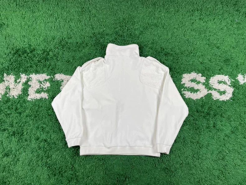 Louis Vuitton Louis Vuitton White flocked embossed half-zip sweatshirt 25 Size US XS / EU 42 / 0 - 2 Thumbnail