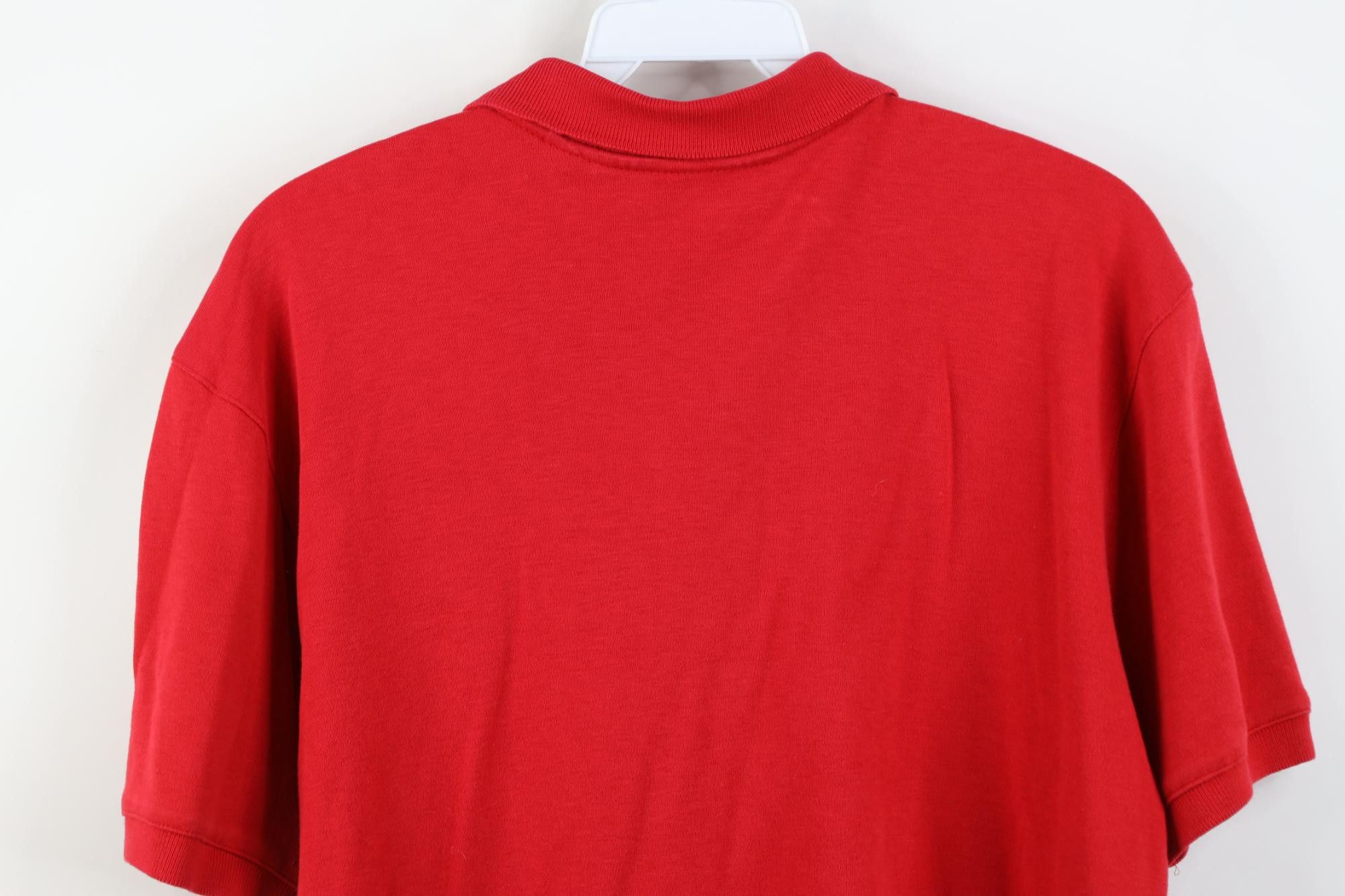 Eddie Bauer Vintage 90s Eddie Bauer Soft Cotton Golf Polo Shirt Red Size US M / EU 48-50 / 2 - 10 Thumbnail