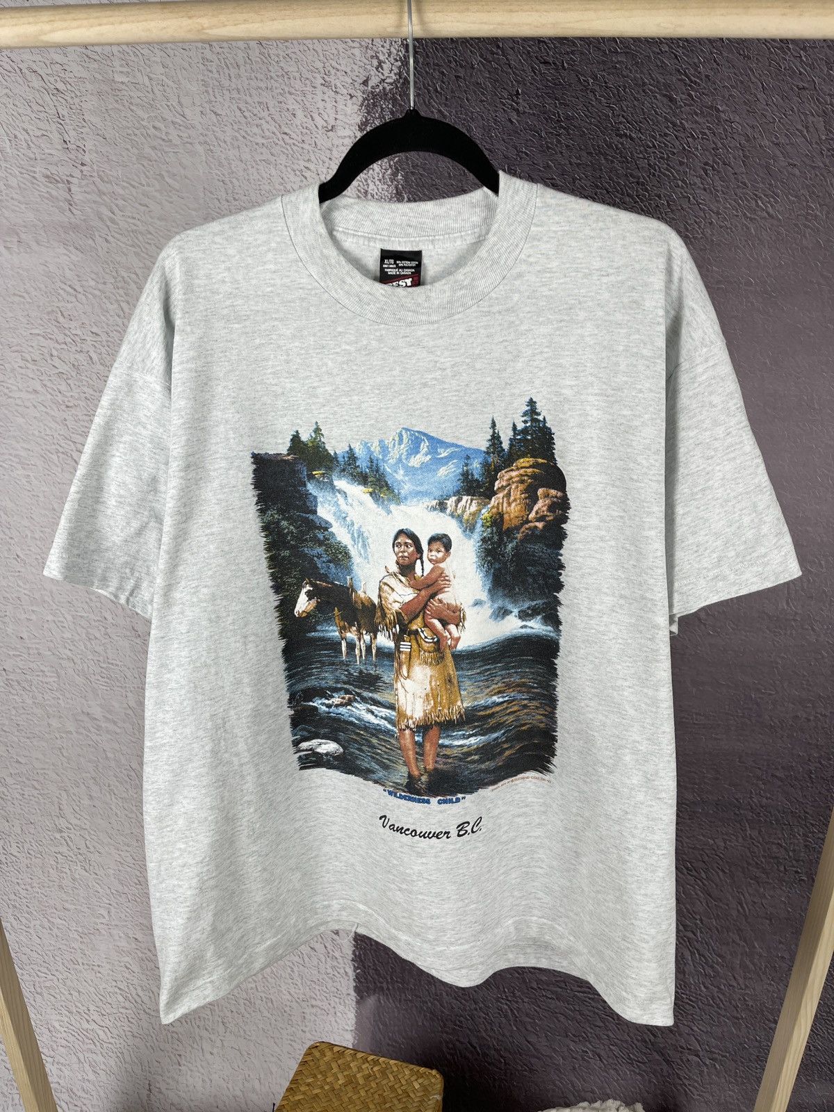 Vintage Screen Stars Vancouver 1992 “Wilderness child” Chuck Ren tee Size US XL / EU 56 / 4 - 2 Thumbnail
