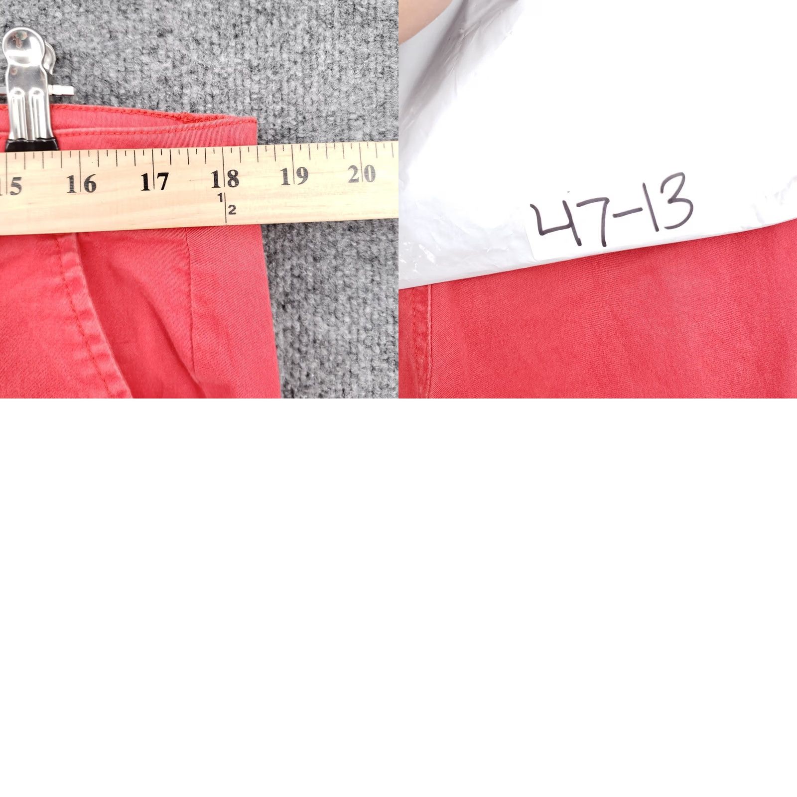 Vintage Bandolino Pants Womens Red Chino Straight Leg Flat Front Size 14 Preppy Size 36" / US 14 / IT 50 - 8 Thumbnail