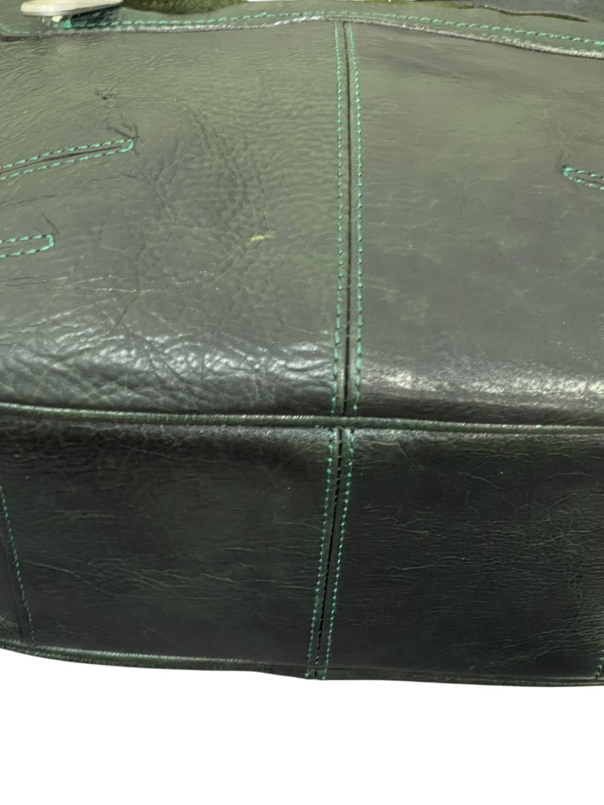 Genuine Leather Full Leather Aniary Japan Dark Green Cross Body Bag 1🟩6 Size ONE SIZE - 8 Thumbnail