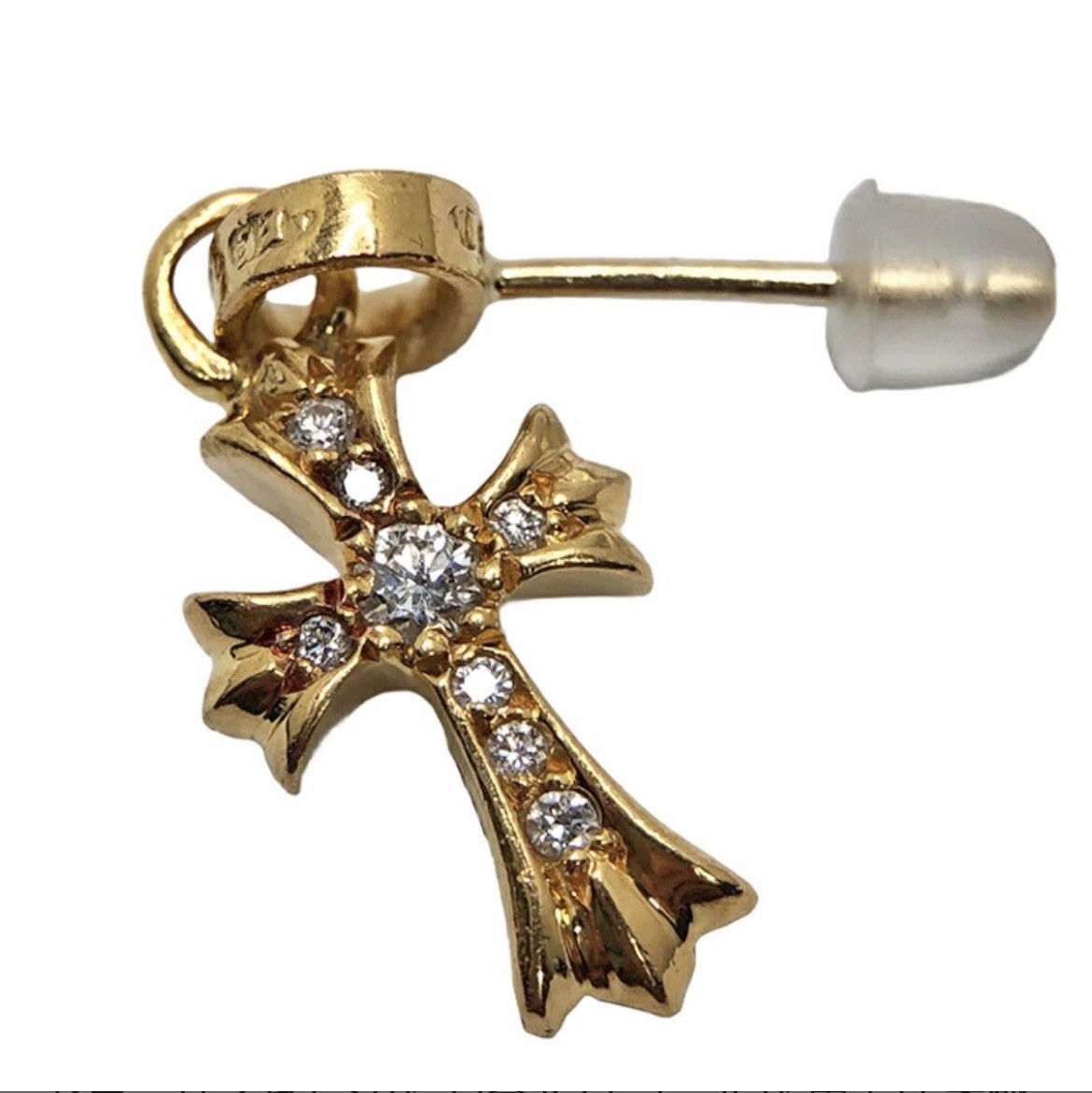 Chrome Hearts Chrome Hearts 22k pave Diamond Baby Fat Earring Size ONE SIZE - 3 Thumbnail