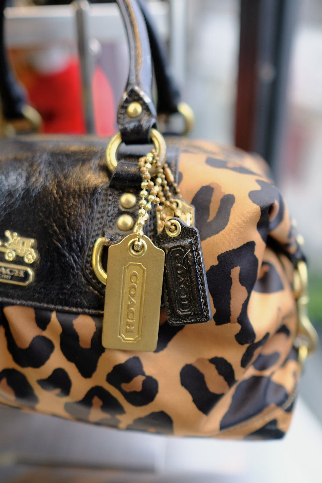 Coach Coach Madison Ocelot Leopard Stachel Hand Bag Size ONE SIZE - 2 Thumbnail