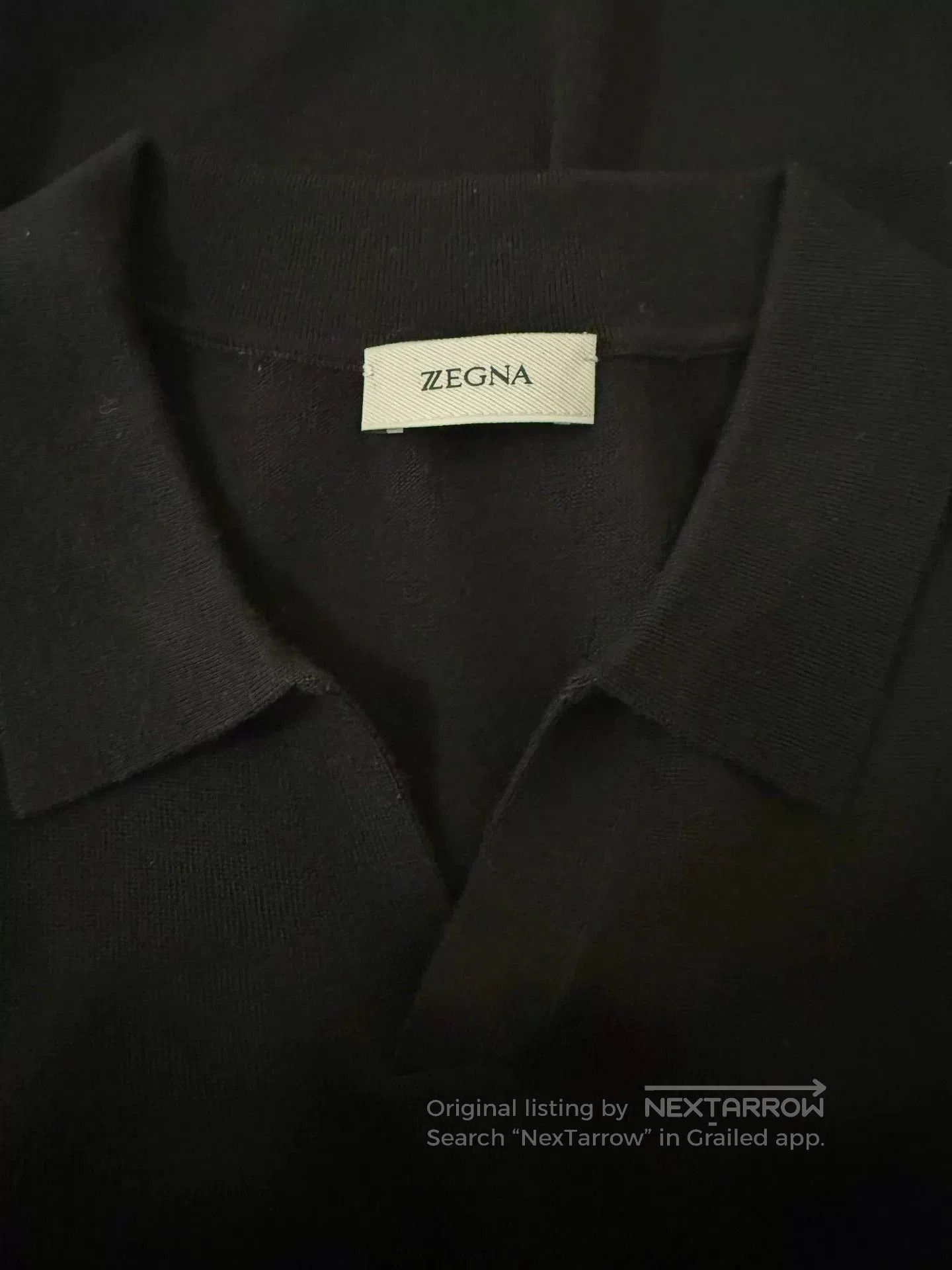Ermenegildo Zegna ZEGNA Black Short-Sleeve T-shirt. Size US M / EU 48-50 / 2 - 5 Thumbnail