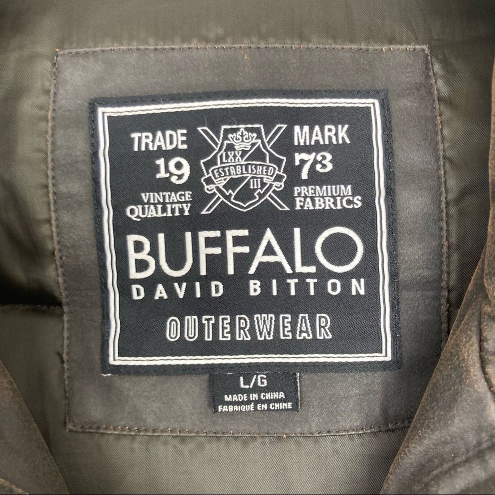 Buffalo David Bitton Buffalo David Bitton Brown Distressed Jacket Sz L Size US L / EU 52-54 / 3 - 6 Thumbnail