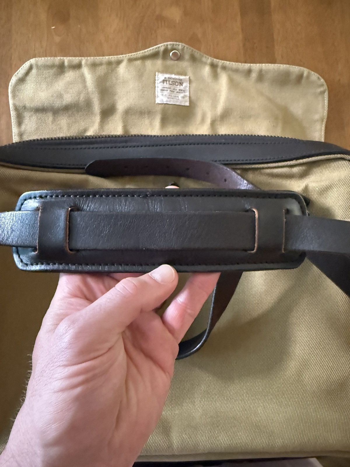 Filson Filson 256 Tan Briefcase USA Older OG Tag Size ONE SIZE - 7 Thumbnail