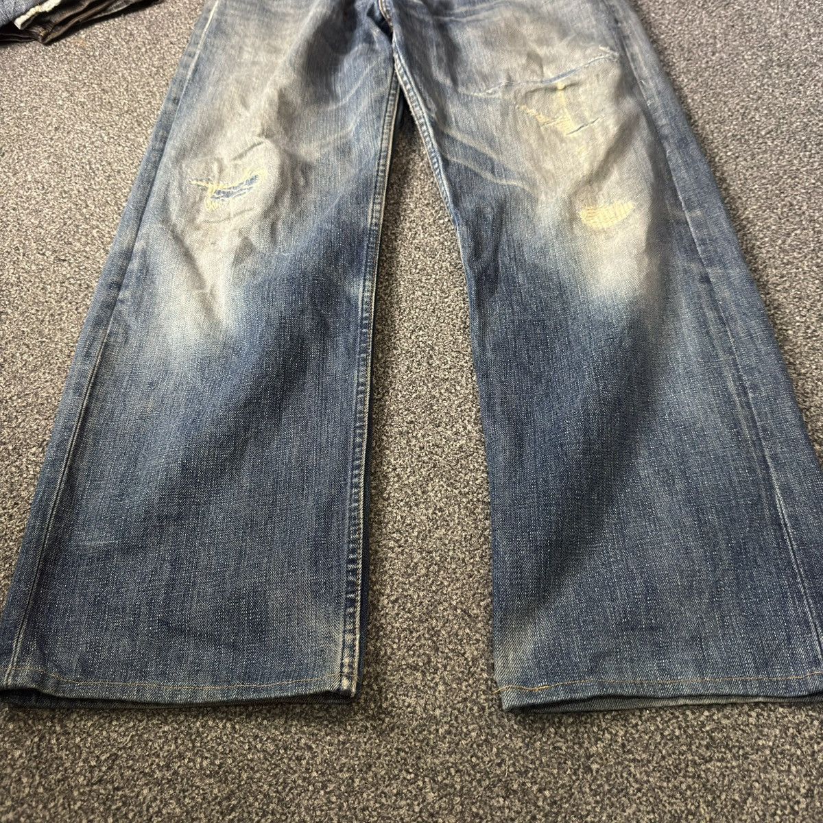 Engineered Garments × Levi's 🔥 y2k Levis 503 Baggy Distressed Destroyed Denim Jeans W32 Size US 32 / EU 48 - 5 Thumbnail