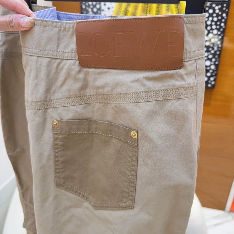Loewe LOEWE Women's patchwork pleated lantern casual pants Size 26" / US 2 / IT 38 - 4 Thumbnail