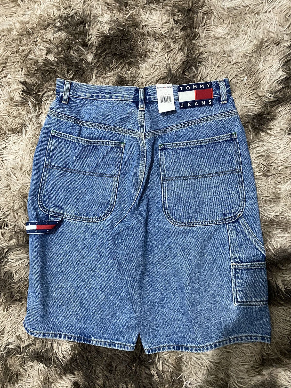 image of Grailed x Tommy Hilfiger Carpenter Denim Short in Blue, Men's (Size 32)