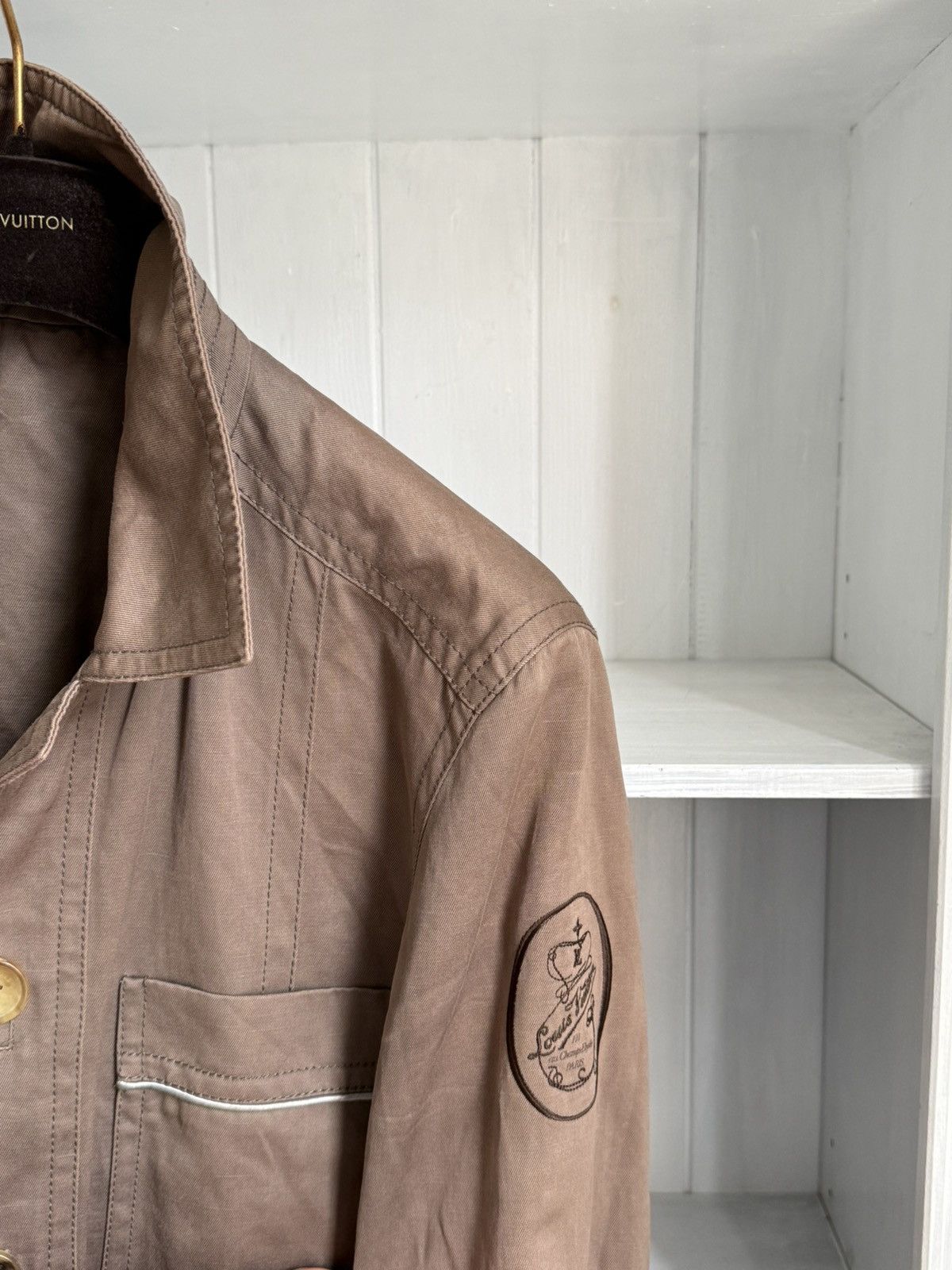 Louis Vuitton Louis Vuitton embroidered Overshirt Jacket brown Size US XS / EU 42 / 0 - 4 Thumbnail