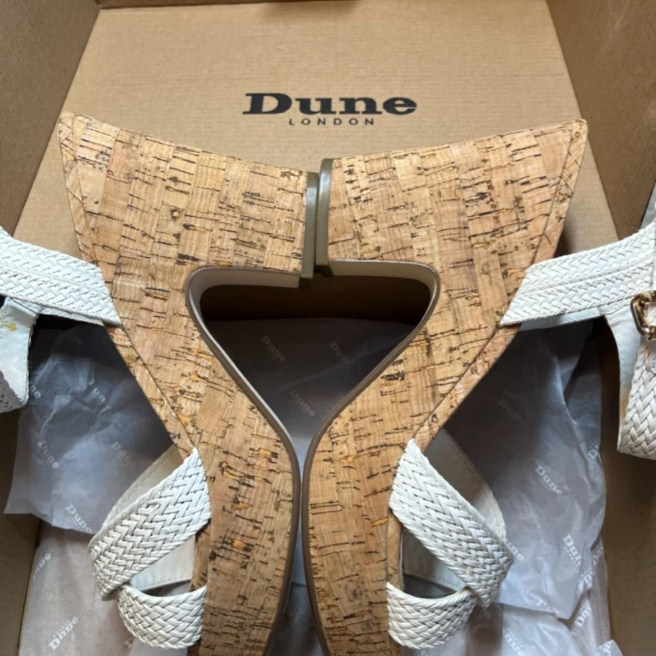 Dune London Dune White Jillys Sandals Size US 8 / IT 38 - 5 Thumbnail