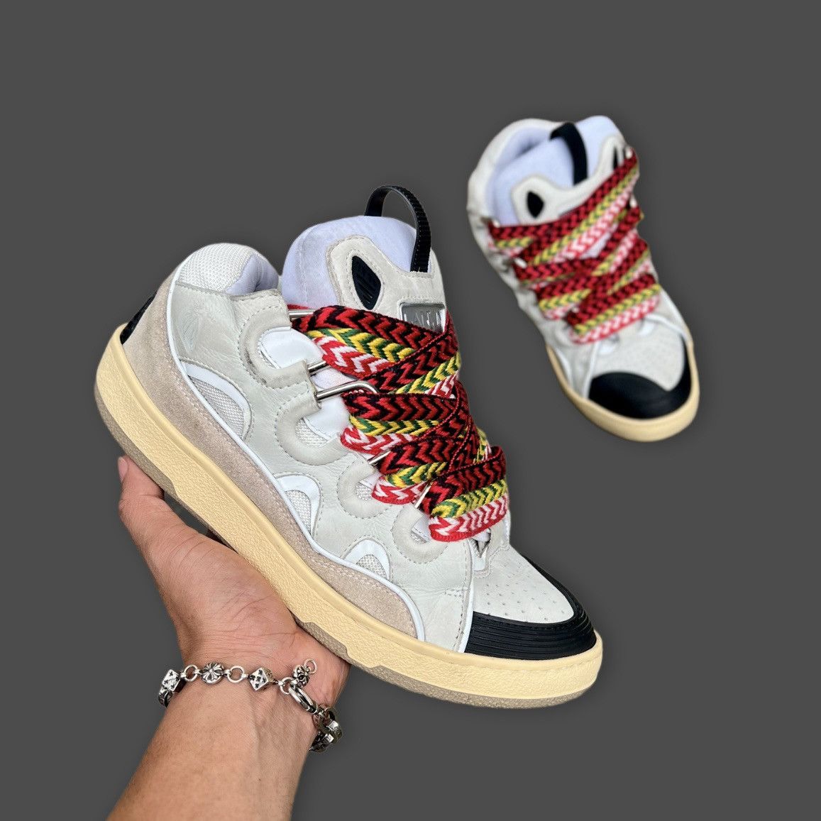 Lanvin LANVIN CURB WHITE SNEAKER Size US 8 / EU 41 - 2 Thumbnail