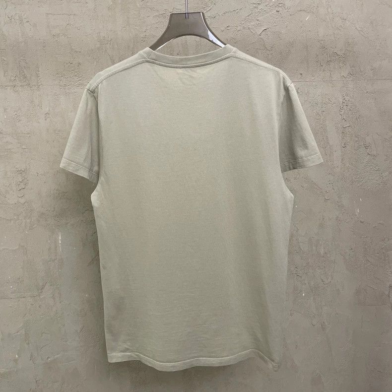 Loewe loewe Gray-brown short-sleeved T-shirt with blue embroidere Size US XXS / EU 40 - 2 Thumbnail