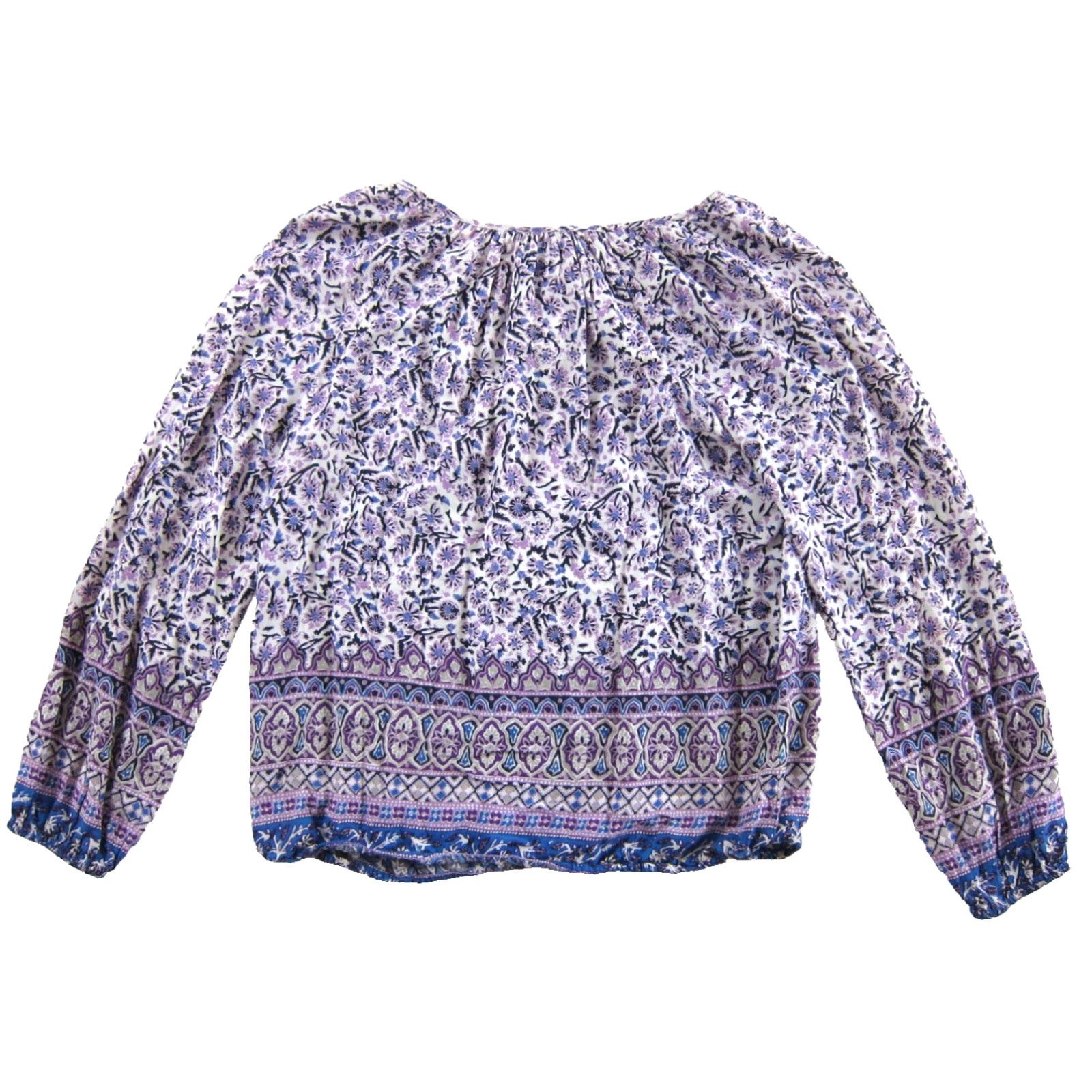 Lucky Brand Lucky Brand Floral Blouse M Long Sleeve Size M / US 6-8 / IT 42-44 - 2 Thumbnail