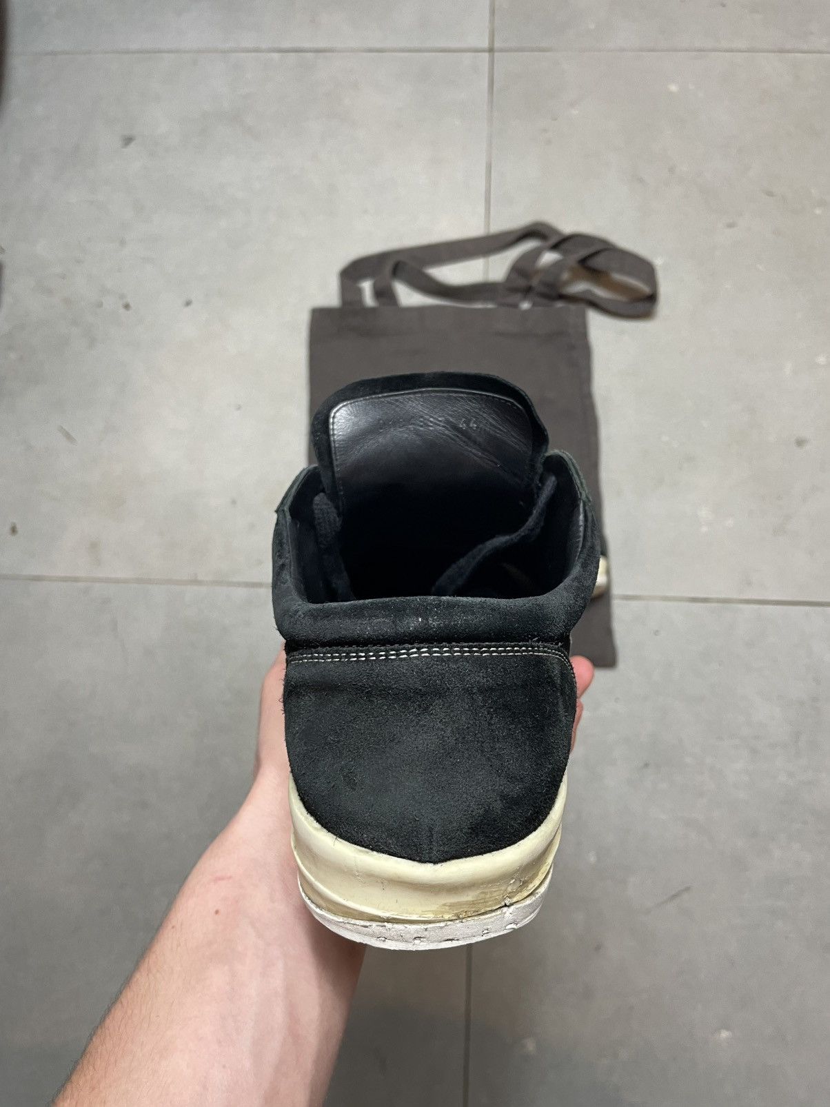 Rick Owens Rick Owens DRKSHDW Low Sneaker Black Milk 44/ Us10,5 Size US 10.5 / EU 43-44 - 4 Thumbnail
