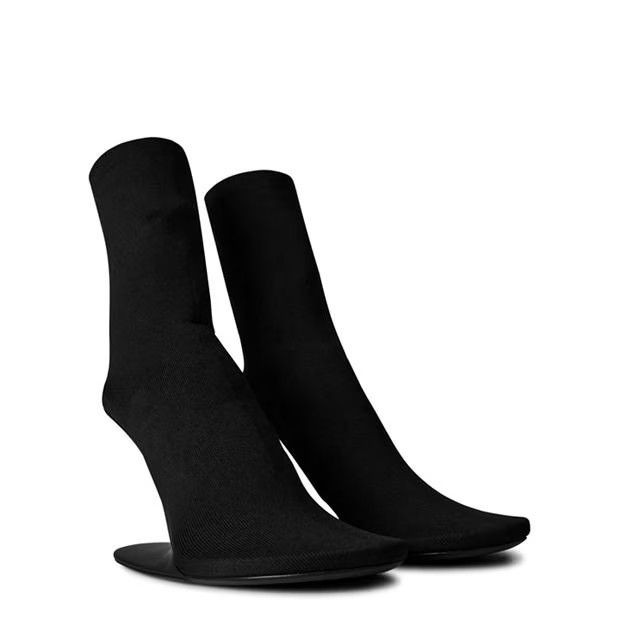 Balenciaga o1g2r1mq0924 100mm Ankle Boots in Black Size US 7 / IT 37 - 3 Thumbnail