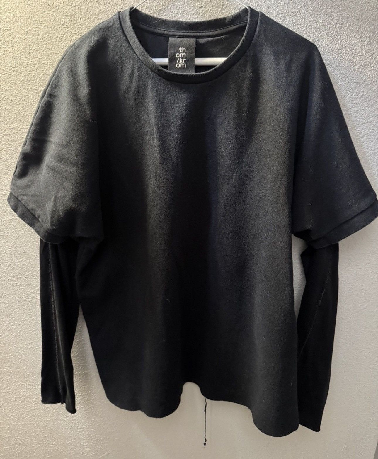 Thom Krom Thom Krom Layered Long Sleeved Tee (Style: M TS 449) Size US M / EU 48-50 / 2 - 9 Thumbnail