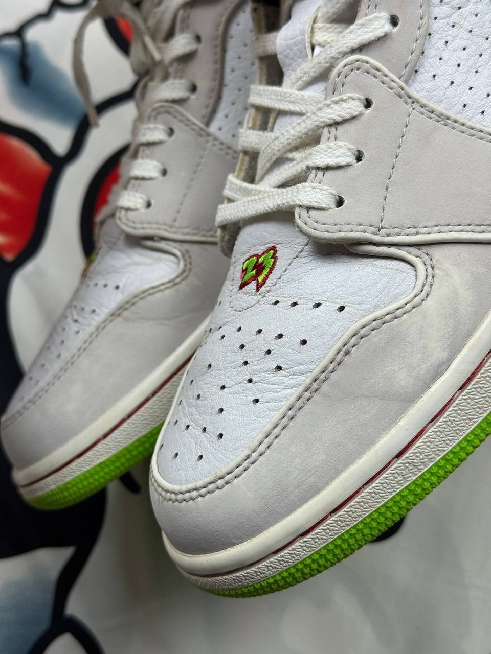 Jordan Brand Rare Nike Air Jordan 1 Retro Electric Green Basketball Size US 9.5 / EU 42-43 - 11 Thumbnail