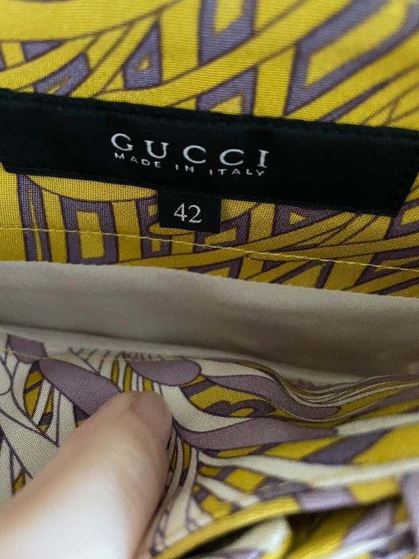 Gucci × Vintage Gucci Skirt 2012 Silk Print Mini Vintage Floral Size 26" / US 2 / IT 38 - 4 Thumbnail