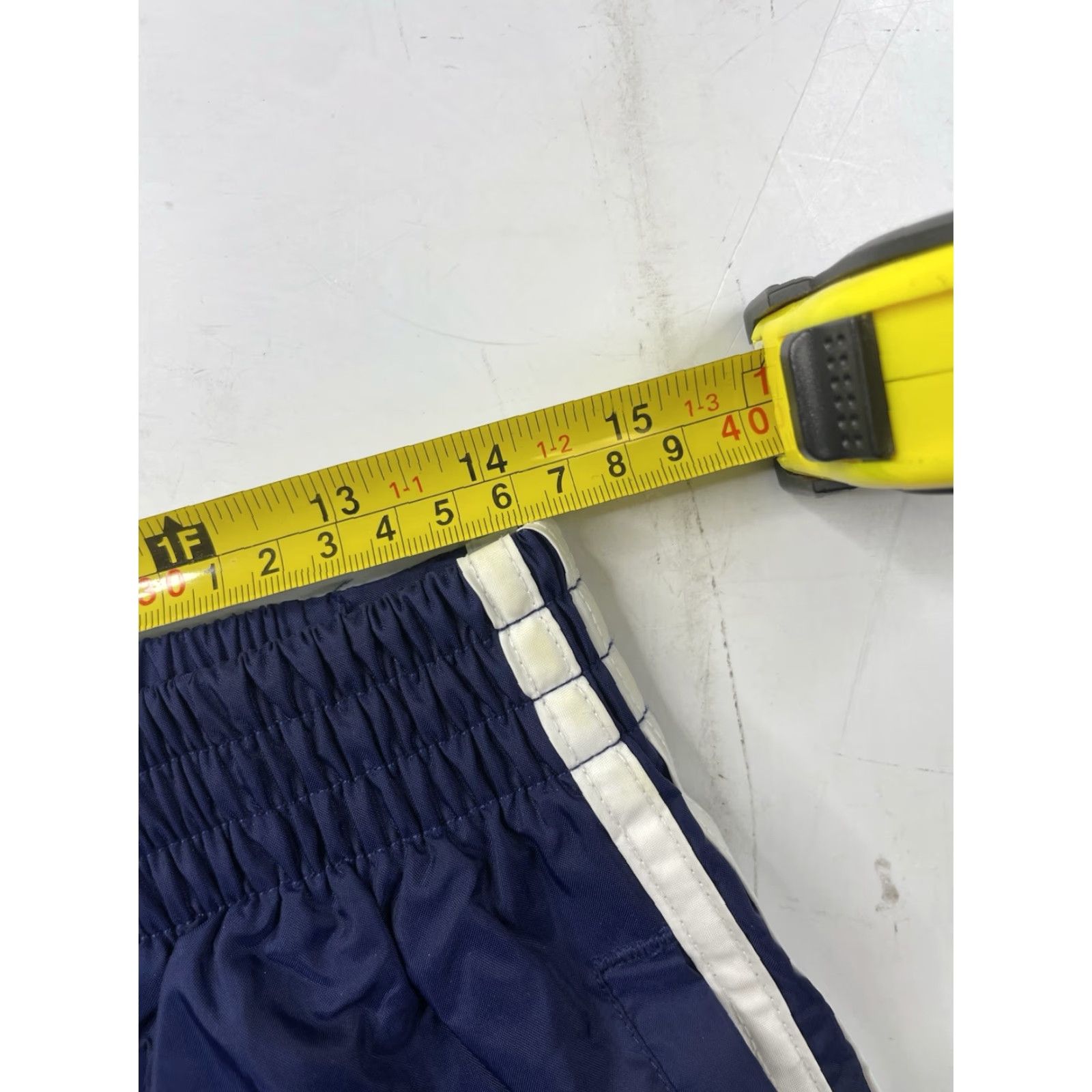 Adidas VINTAGE adidas Pants Nylon Track Snap Button Lined Y2K Mens Large Blue Wide-Leg Track Pants Mens Regular Wide-Leg Blue Nylon Adidas Pants Size US 33 - 7 Thumbnail
