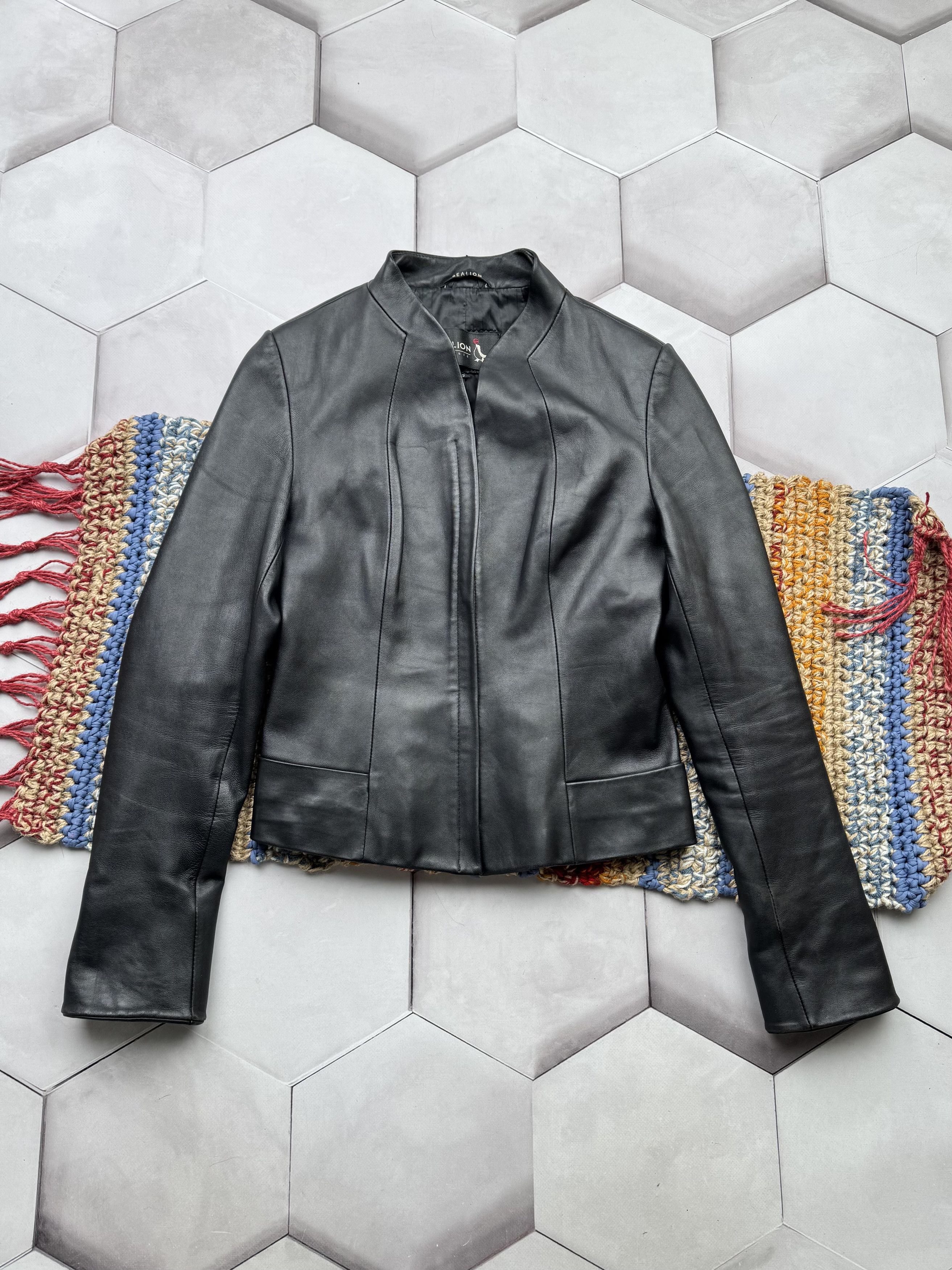 Leather Jacket × Streetwear × Vintage Vintage Cropped Leather Jacket × Streetwear × Vintage Vintage Cropped