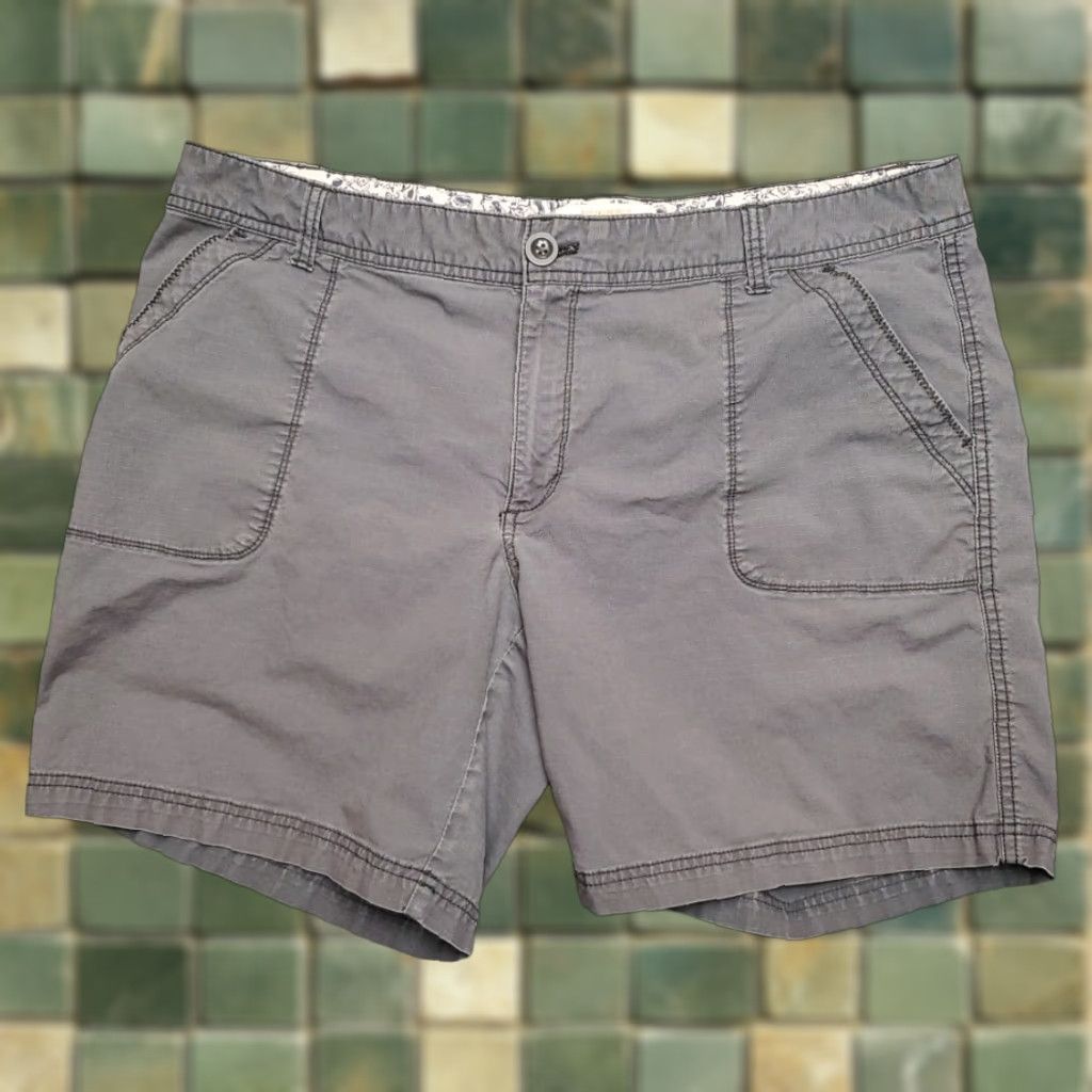 Eddie Bauer VINTAGE Eddie Bauer Shorts Women 16 Gray Cotton Blend RipstopHike Outdoors Utility Size 38" / US 16 / IT 52 - 1 Thumbnail