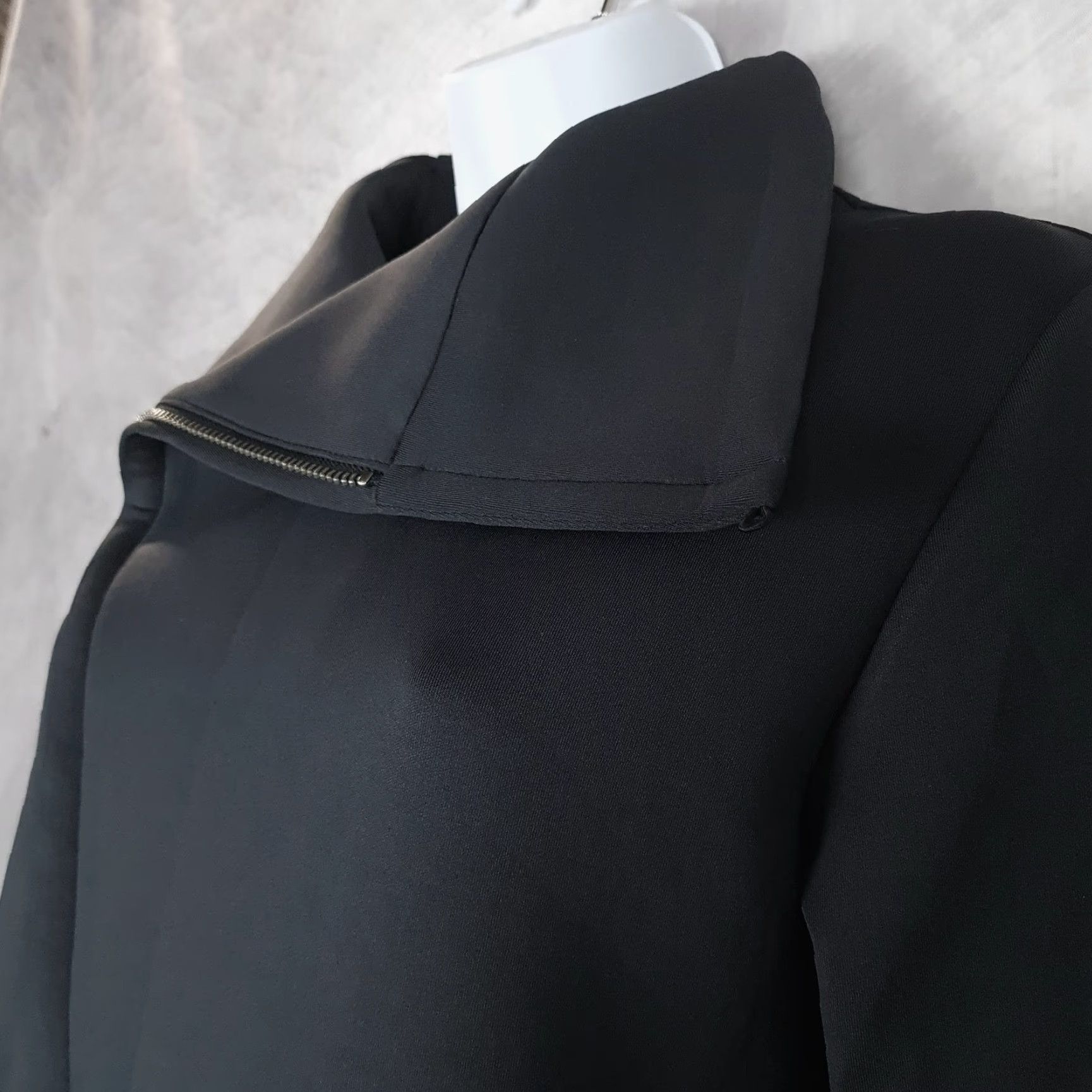 Vintage VINTAGE ADAY Up In The Air Jacket Womens XS Blue Scuba Asymmetrical Zip Biker Jacket Size XS / US 0-2 / IT 36-38 - 7 Thumbnail